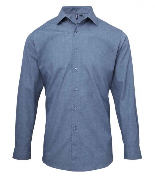 Premier PR217 Cross-Dye Roll Sleeve Shirt